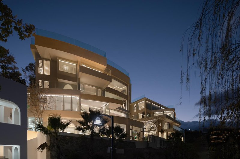 Water flows in moon Hotel Over view