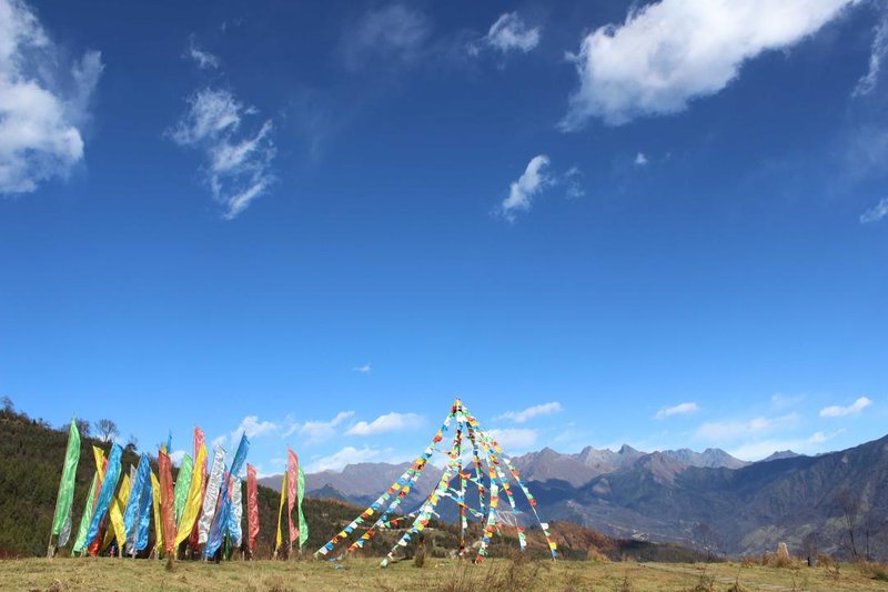 Distant mountains international youth hostelOver view