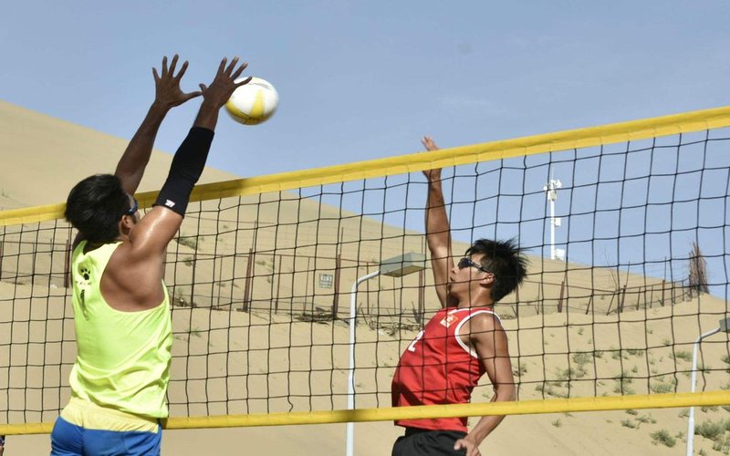 Dunhuang Siluhuarong Desert camping base Over view