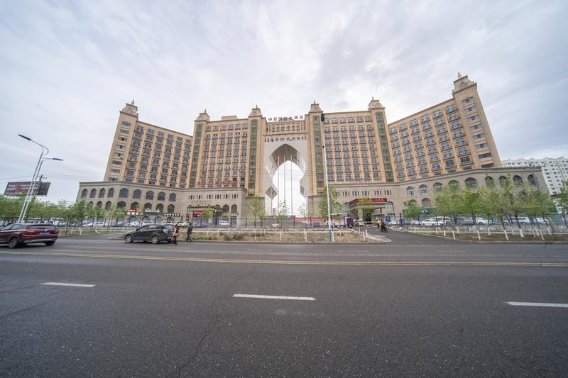 International hotel in central Asia over view