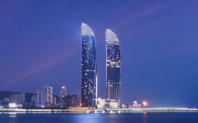 The twin towers seaview hotel apartment in xiamen Over view