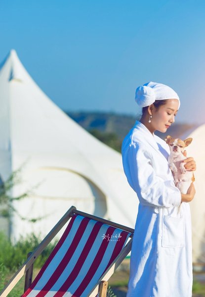 Outdoor Luxury Tent in ShuiDongGou,Otog Front Banner Over view