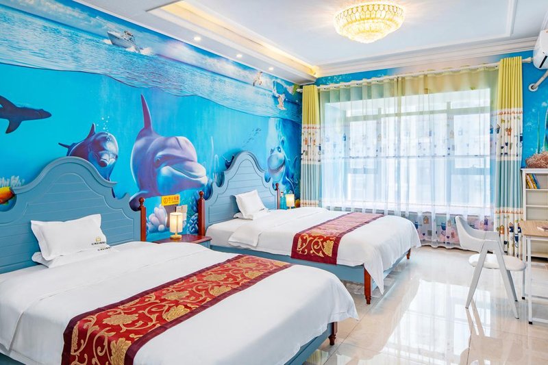 W Lucky Theme Apartment Hotel (Guilin North High speed Railway Station Evergrand Plaza) Guest Room