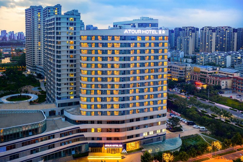 Sea view of Dongyi town in Rizhao Atour Hotel over view