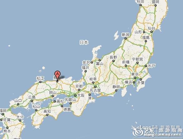 鸟取地图 - 图片 - 艺龙旅游指南