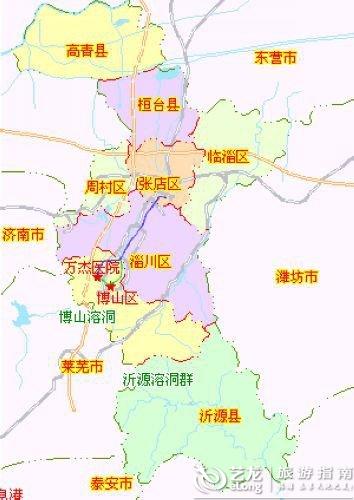 淄博地图 - 图片 - 艺龙旅游指南